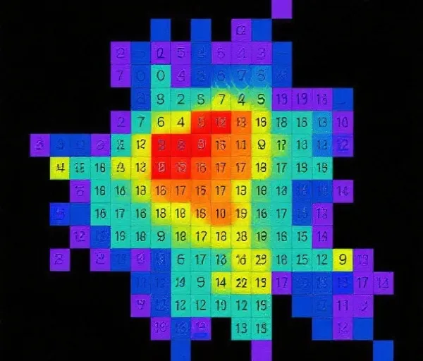 冷热分布热力图